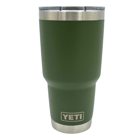 LASER ENGRAVED PERSONALIZATION YETI 30oz. TUMBLER - HIGHLANDS OLIVE - Picture 1 of 2